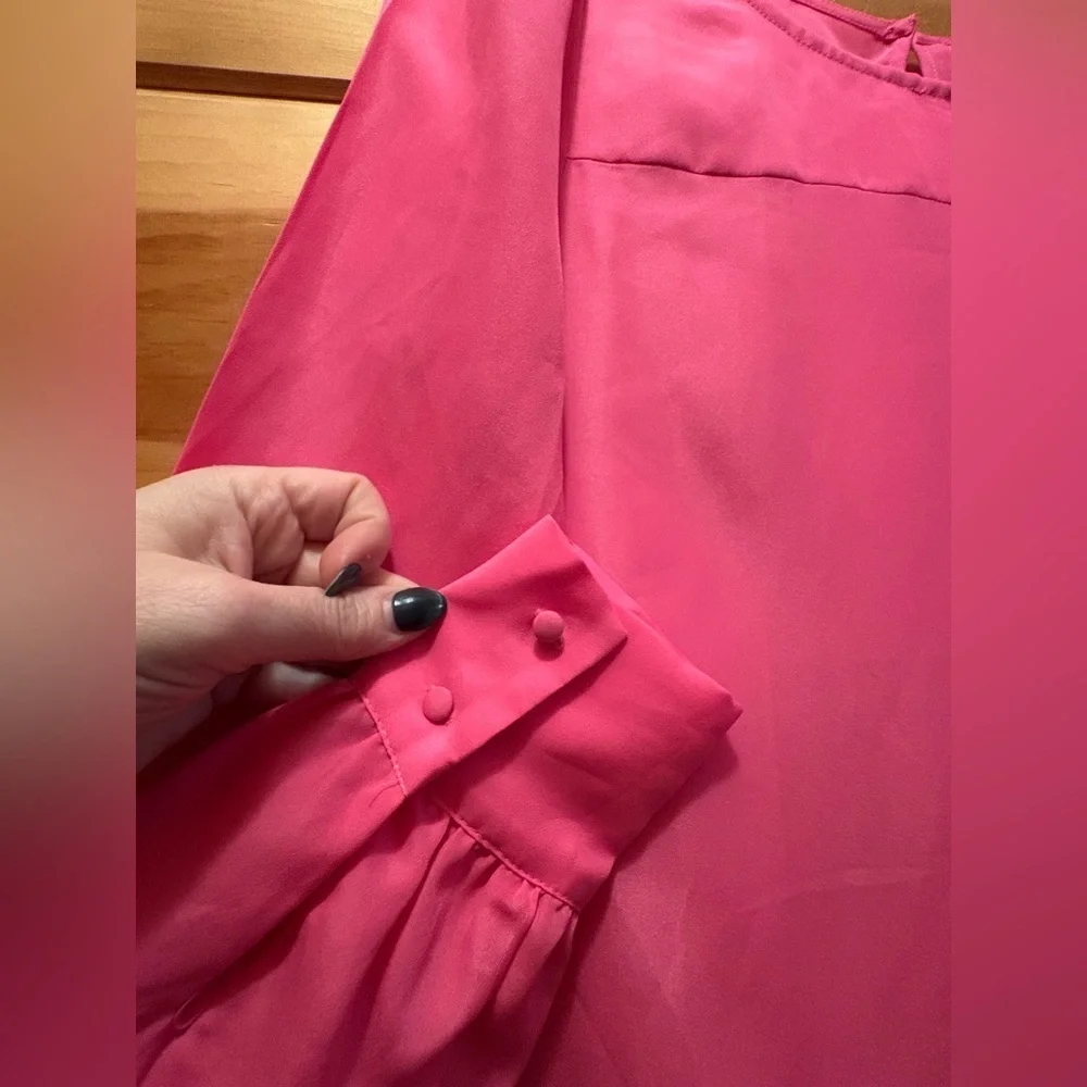 J. Crew Hot Pink Blouse XS